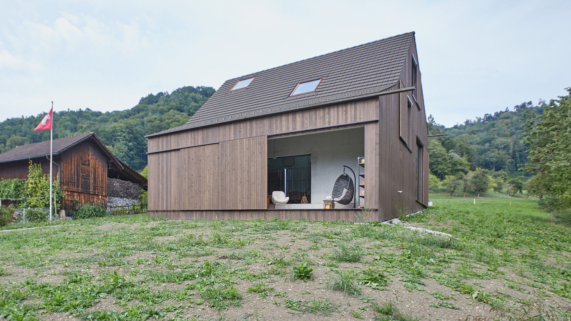 Toiture de grange moderne